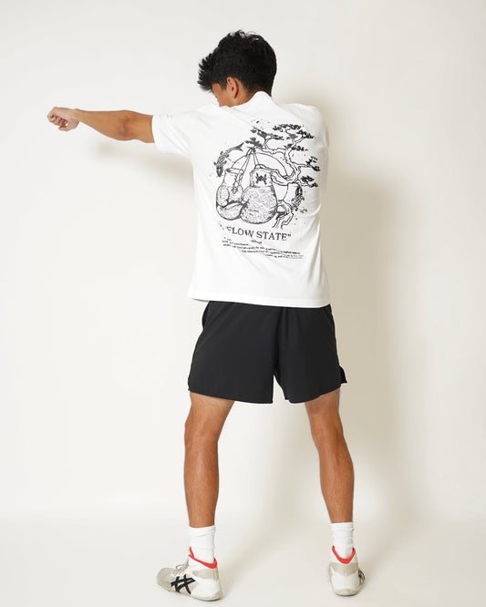 "Flow State" White T-Shirt